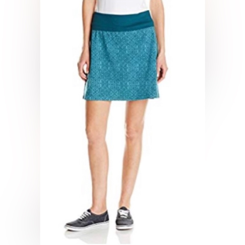 prAna Women's Teal Roma Cotton Skirt - S